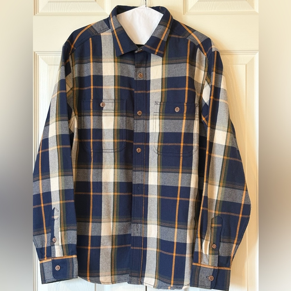 Plaid Button-Up Shirt